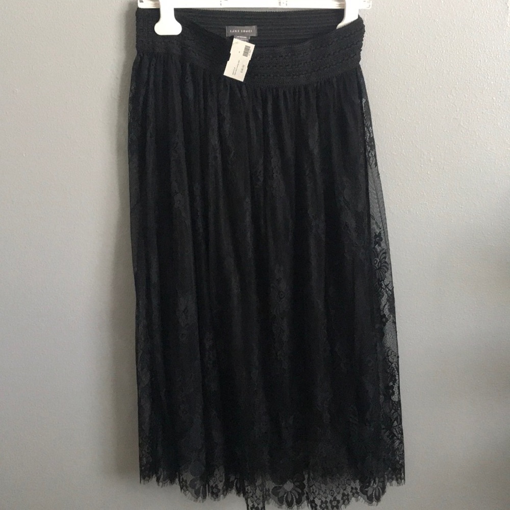 Lace midi skirt